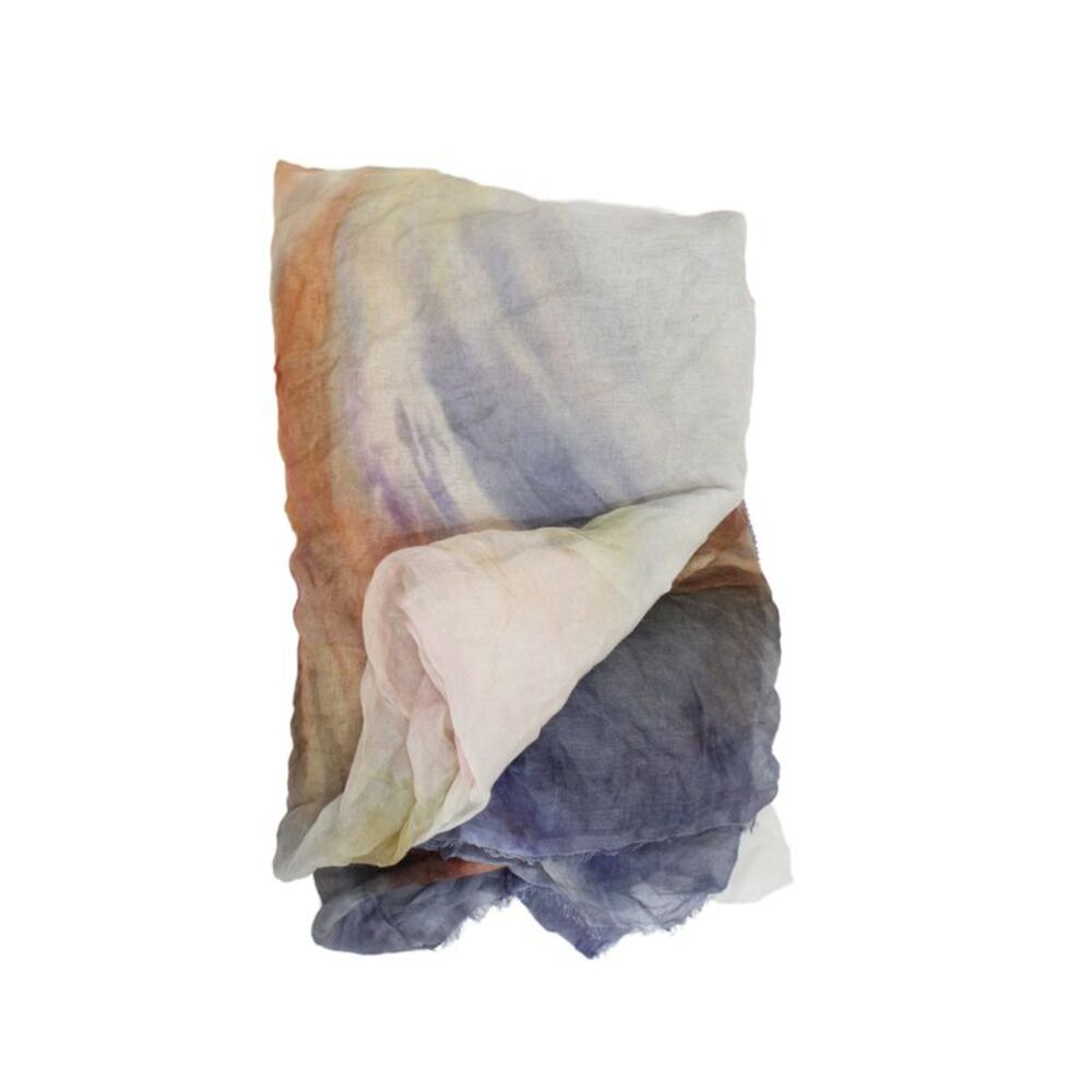 Faliero Sarti Womens Cashmere Knit Abstract Scarf Multicolored 82"x28"